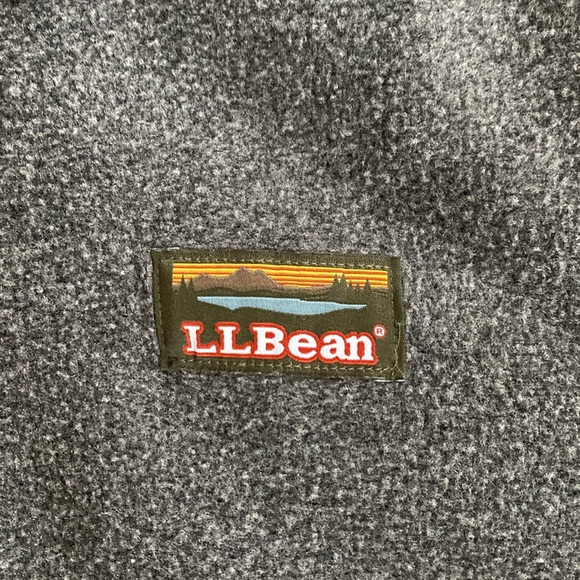 EUC SIZE XS LLBEAN MOUNTAIN CLASSIC HEATHER CHARCOAL FLEECE JACKET - Picture 4 of 11